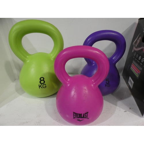 3179 - Everlast 16Kg Kettlebell Weight Set  (223-128) * This lot is subject to VAT