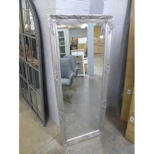 1487 - An Andrey silver rectangular mirror, 150cms x 60cms (110199049)   #