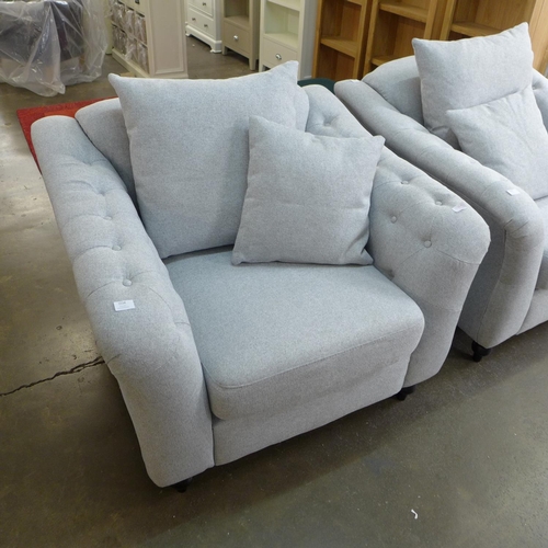 1534 - A Chigwell grey upholstered armchair