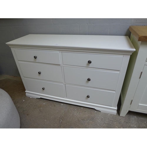 1548 - A Florence white painted six drawer chest (SW-6DC-W) * This lot is subject to VAT