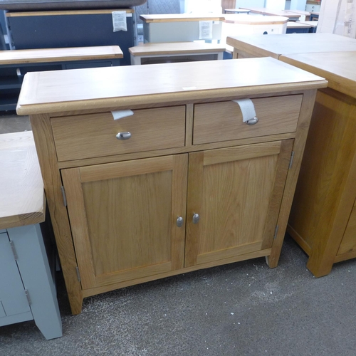 1595 - A Gloucester oak two door mini sideboard (GAO-SMS)  * This lot is subject to VAT