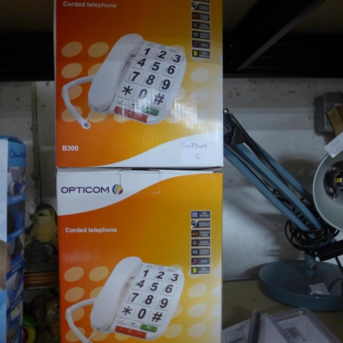 2144 - 2 Opticom large number telephones