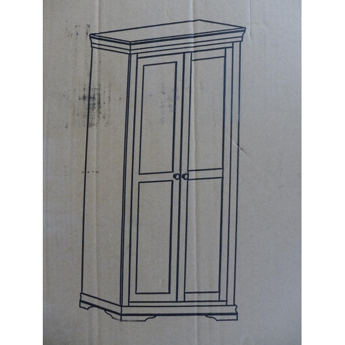 1725 - A Florence white painted full hanging wardrobe (SW-FHR-W) * this lot is subject to VAT