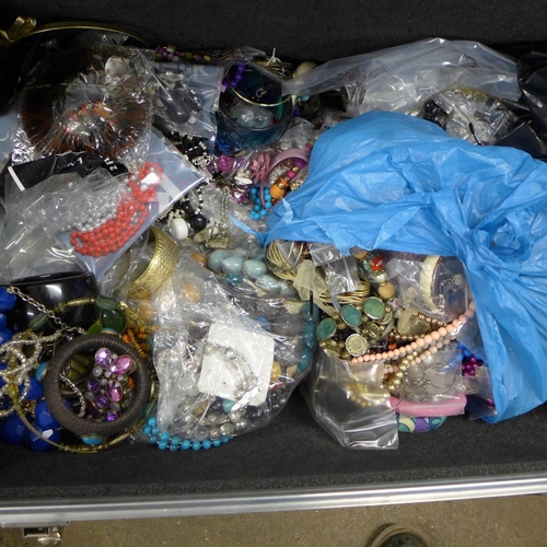 2188 - Large case of costume jewellery