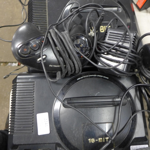 2241 - 2 Sega Mega Drive consoles