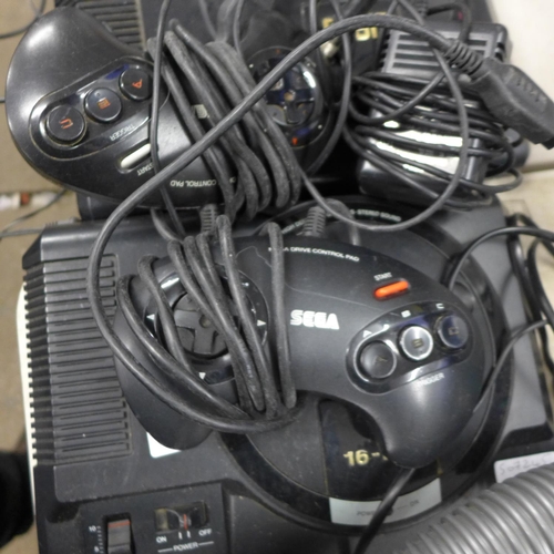 2241 - 2 Sega Mega Drive consoles