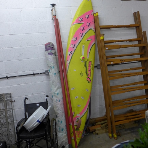 2287 - Sklepper Epoxy-PC windsurfing board and sails