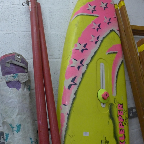 2287 - Sklepper Epoxy-PC windsurfing board and sails