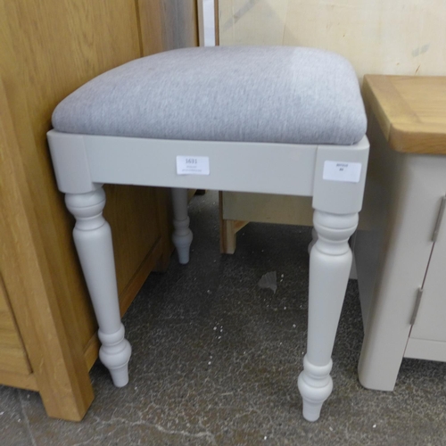 1631 - An Ashbourne grey painted dressing stool (BRI-GTD)  * This lot is subject to VAT