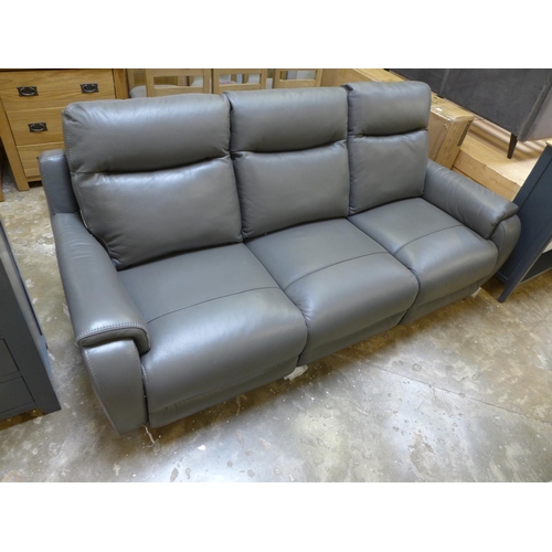 1651 - A Barrett three seat leather power reclining sofa (4054-20) RRP £1083.33 + VAT * this lot is subject... 