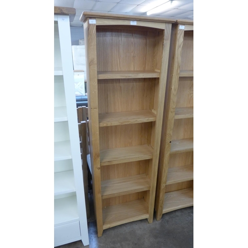 1667 - A Gloucester oak tall narrow bookcase (GAO-LBC)  * This lot is subject to VAT