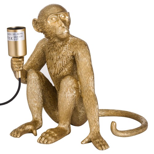 1333 - A George the Monkey gold lamp, 30cms (2069224)   #