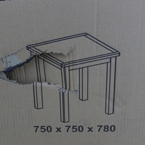 1742 - A Rutland painted oak square fixed top table (RA-SFT-TR)  * This lot is subject to VAT boxed uncheck... 