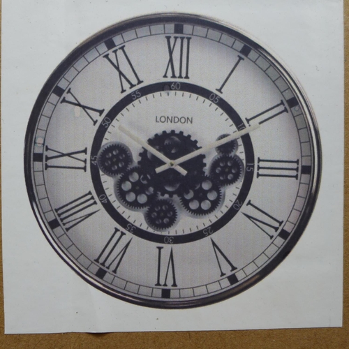 1793 - A London skeleton circular wall clock