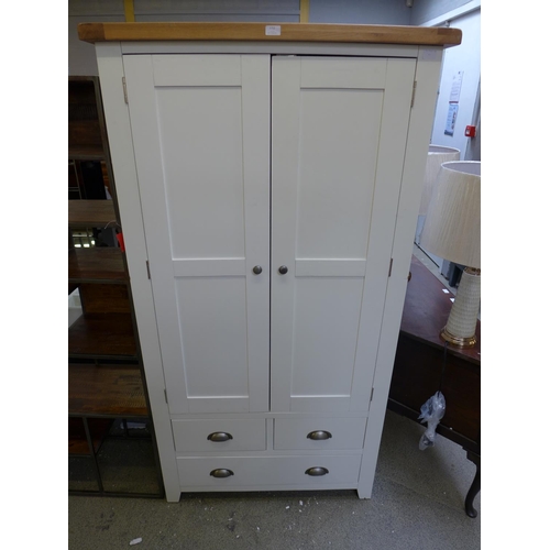 1763 - A Hampshire ivory painted oak large larder unit (HP-LLU-C)  * this lot is subject to VAT - marked