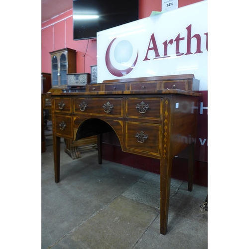 117 - An Edward VII inlaid mahogany writing table