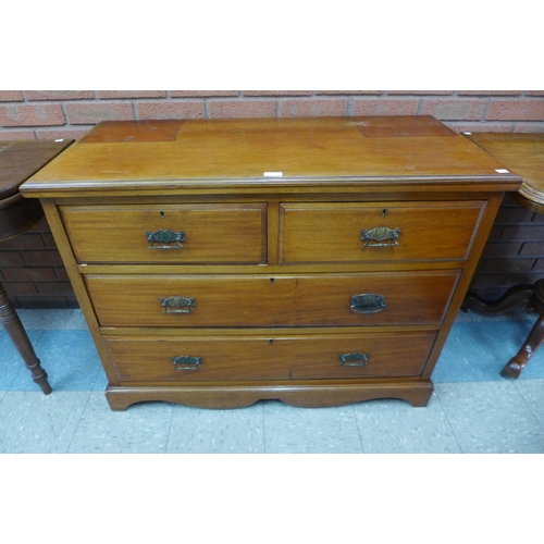 137 - A late Victorian mahogany chest of drawers