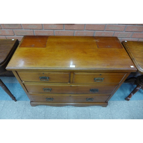 137 - A late Victorian mahogany chest of drawers