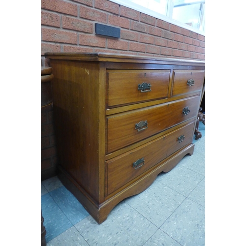 137 - A late Victorian mahogany chest of drawers