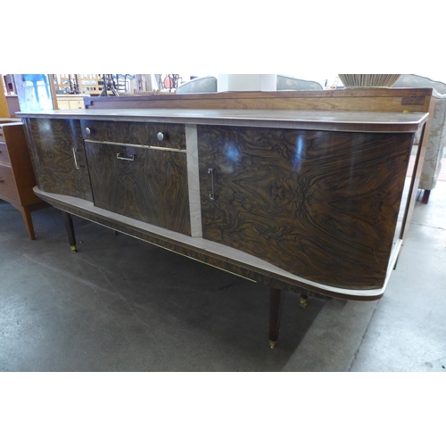 181 - A simulated walnut sideboard