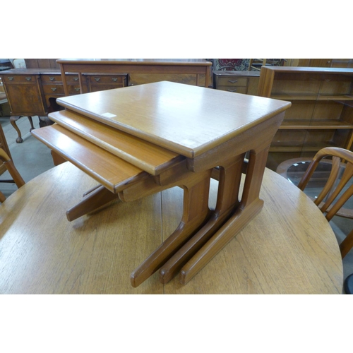 193 - A teak nest of tables