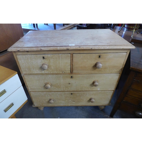 215 - A Victorian pine chest of drawers