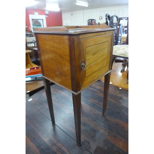 300 - An Edward VII inlaid mahogany night stand