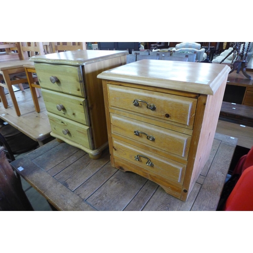 317 - Two pine bedside cabinets