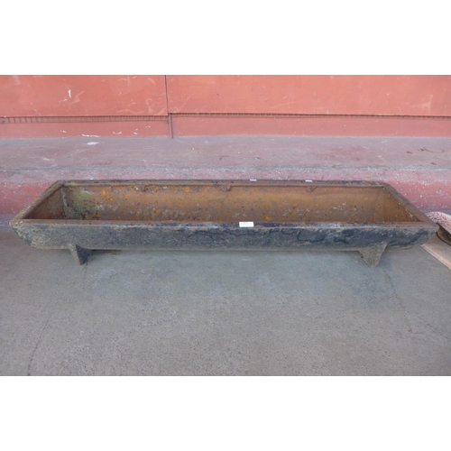 373 - A cast iron feeding trough