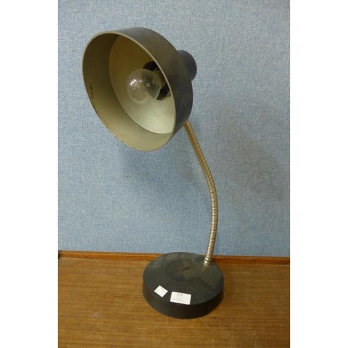 378 - A metal desk lamp