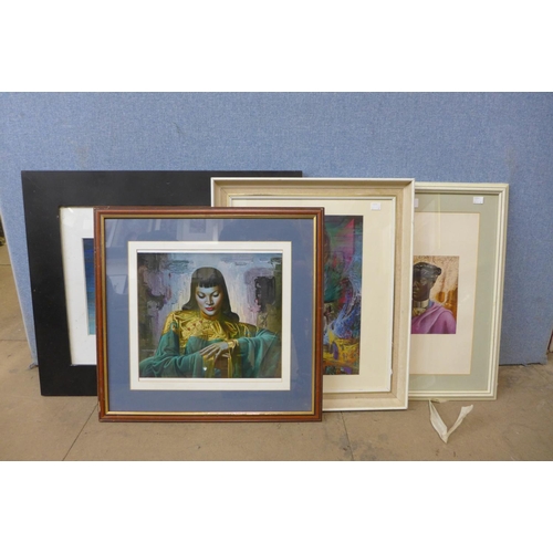 420 - Five Vladimir Trechikoff prints