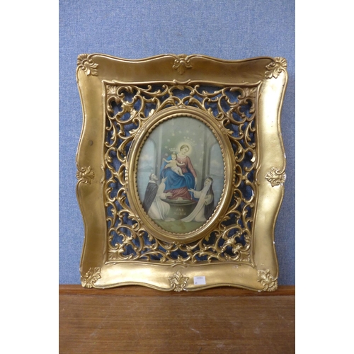 427 - An Italian gilt framed Icon print