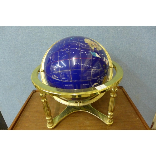 468 - A gemstone style terrestrial globe