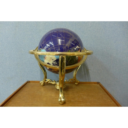 473 - A gemstone style terrestrial globe