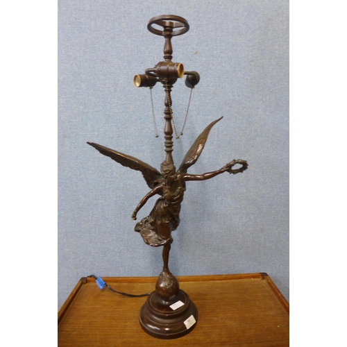 65 - A French style bronze table lamp