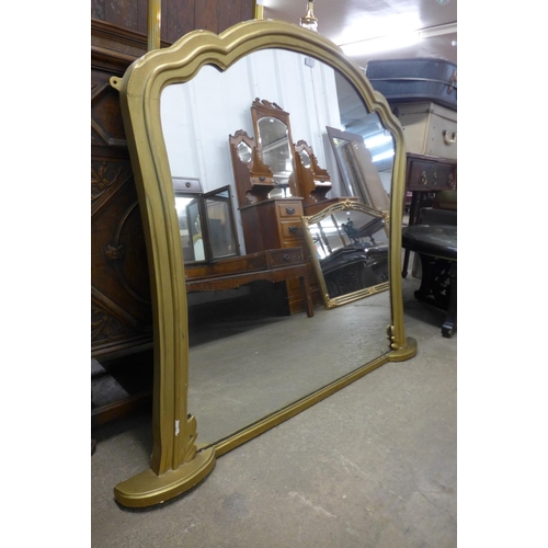 78 - A Victorian giltwood overmantel mirror