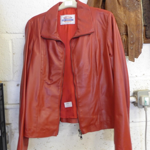 2205 - Two 70's leather jackets