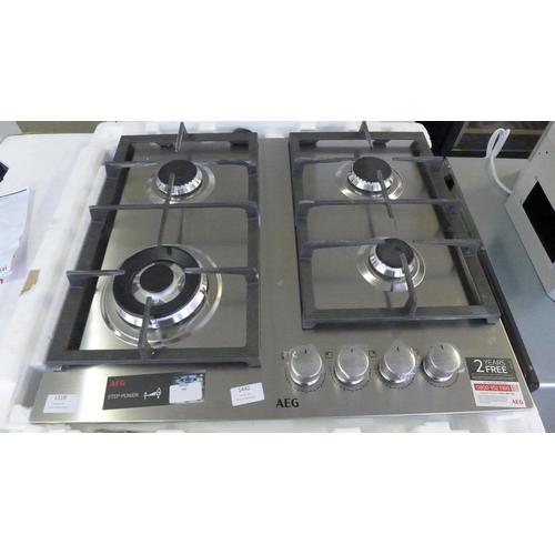 122 - AEG H47xW745xD515 4 Burner Gas Hob - Stainless Steel, RRP £504.17 inc. VAT * VAT will be added to th... 