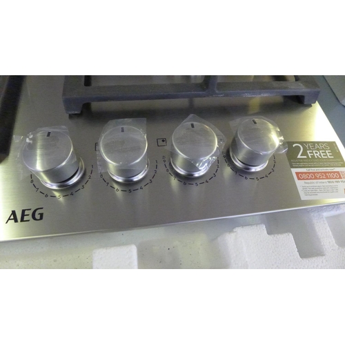 122 - AEG H47xW745xD515 4 Burner Gas Hob - Stainless Steel, RRP £504.17 inc. VAT * VAT will be added to th... 