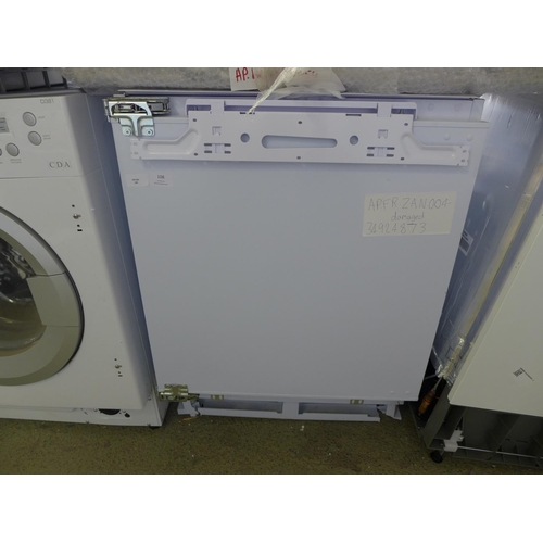 108 - Zanussi  Under Counter Fridge H815xW596xD550 - model no.:- ZQA14030DV, RRP £398 inc. VAT - damaged *... 