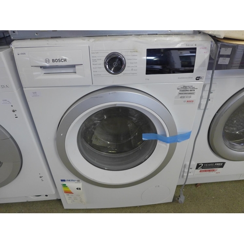 113 - Bosch Series 6 9kg washer (APWMBSC67) * VAT will be added to the hammer price of this lot