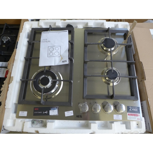 122 - AEG H47xW745xD515 4 Burner Gas Hob - Stainless Steel, RRP £504.17 inc. VAT * VAT will be added to th... 