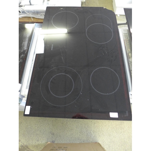 126 - Bosch  Ceramic 4 Burner Hob - Black H45xW802xD522 - model no.:- PKN811D17E, RRP £749 inc. VAT - dama... 