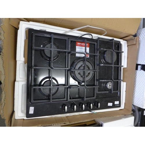 145 - CDA  Gas 5 Burner Hob - Stainless Steel & H35xW860xD500, RRP £257.5 inc. VAT - used * VAT will be ad... 