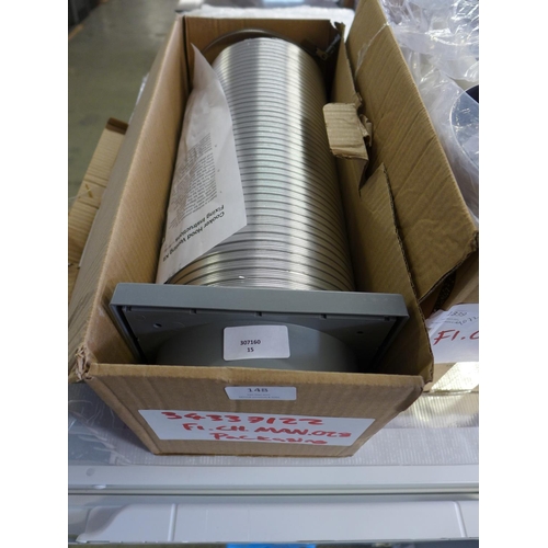 148 - Chimney Hood Ducting Kit 150mm, RRP £15 inc. VAT * This lot is subject to VAT