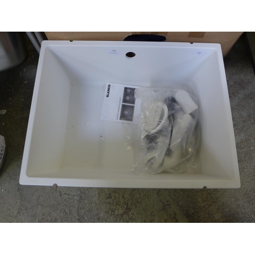 192 - Samos 1.0 Bowl Composite U/mount White 370x500 - model no.:- 525797, RRP £332.5 inc. VAT * This lot ... 