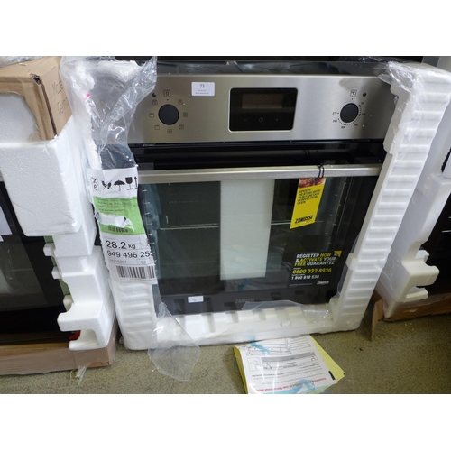 73 - Zanussi  Single Oven H589xW594xD568 - model no.:- ZOHNX3X1, RRP £385.5 inc. VAT * This lot is subjec... 