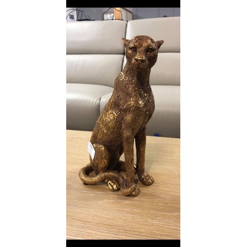 1366 - A Crofton gold finish leopard, height 27.7cm (NG728117)   #