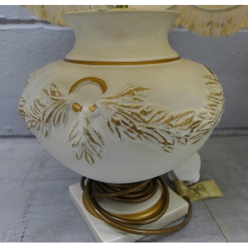 1182 - A pair of Grecian table lamps and shades **PLEASE NOTE THIS LOT IS NOT ELIGIBLE FOR POSTING AND PACK... 