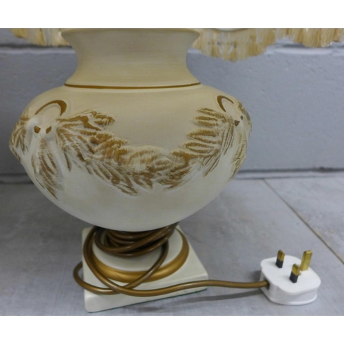 1182 - A pair of Grecian table lamps and shades **PLEASE NOTE THIS LOT IS NOT ELIGIBLE FOR POSTING AND PACK... 
